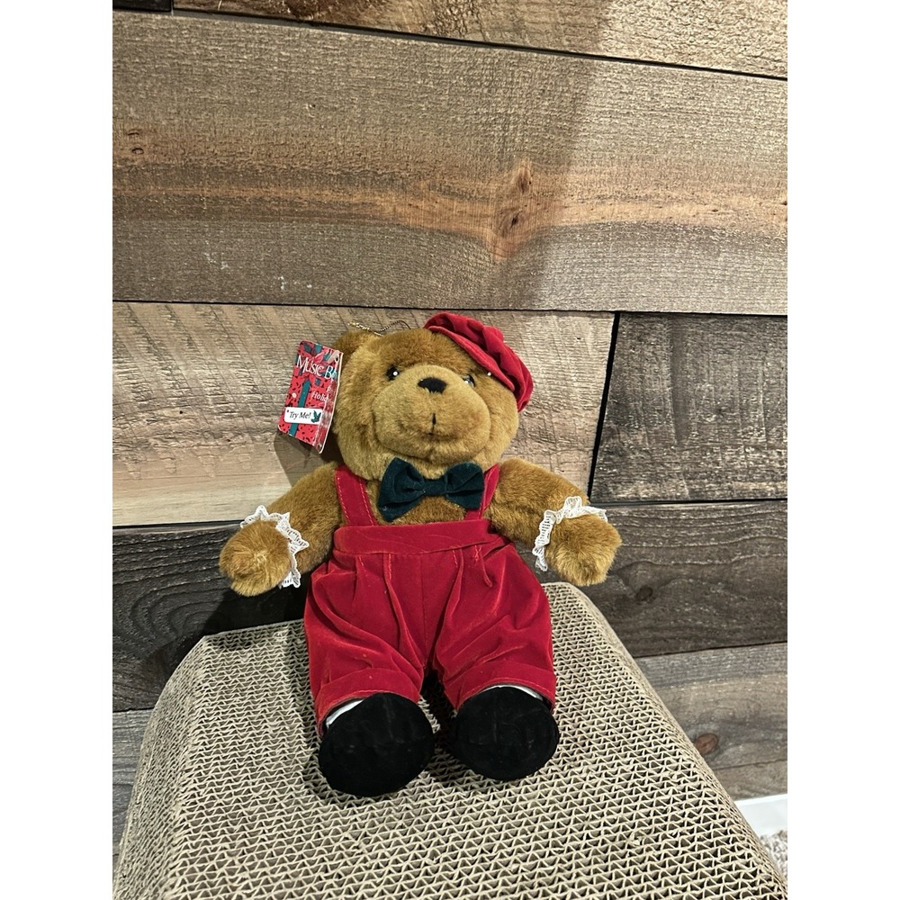 Fun World Music‎ Box Christmas Plush Bear READ